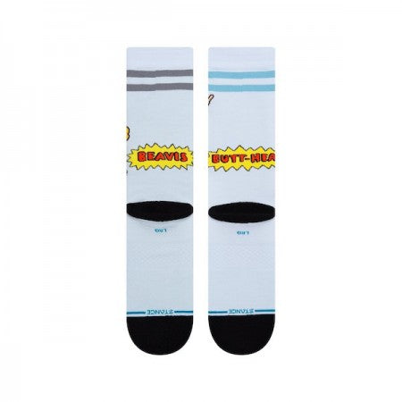 STANCE x BEAVIS AND BUTT-HEAD コラボソックス SETTLE DOWN ライトブルー 商品画像 背面