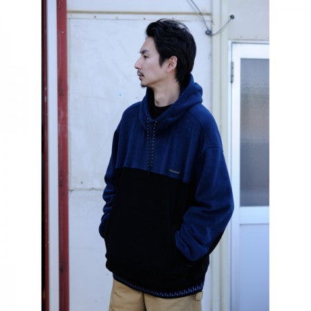 ★30%OFF★ RADIALL フリースパーカー "TETON HOODIE SWEATSHIRT L/S" (Navy)
