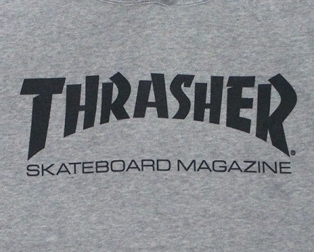 THRASHER パーカ "MAG LOGO PARKA" (Heather Gray/Black)