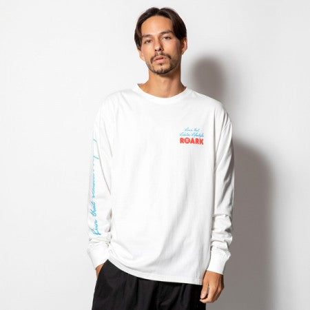 ROARK REVIVAL L/STシャツ "LOBSTER L/S TEE" (White)