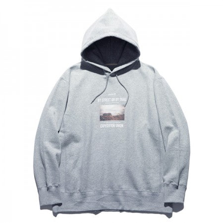 ROARK REVIVAL　パーカー　"BY STREET OR BY TRAIL P/O HOODED SWEAT"　(Heather Gray)