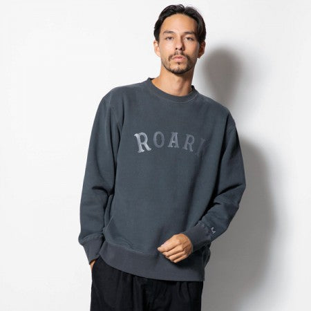 ROARK REVIVAL クルースウェット "MEDIEVAL LOGO CREW SWEAT" (Desert Gray)