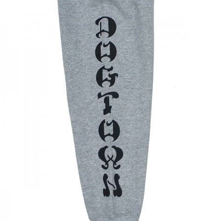 DOGTOWN パーカ "CROSS SLEEVE HOODIE" (Gray)