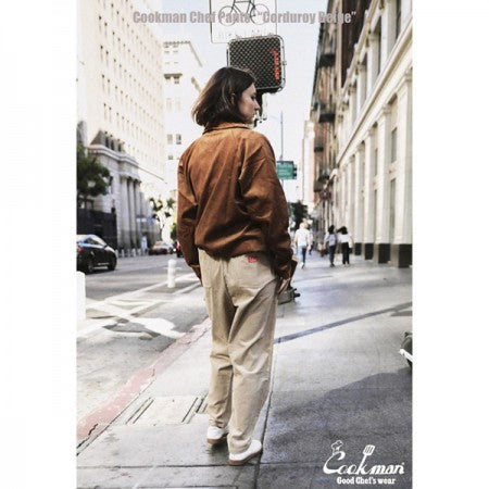 COOKMAN シェフパンツ "CHEF PANTS" (Corduroy / Beige)