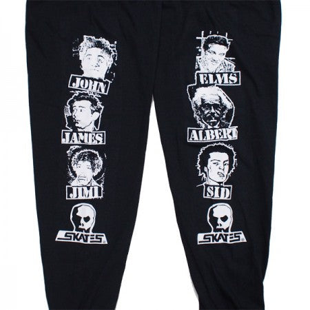 SKULL SKATES "DEAD GUYS 1980'S ロングスリーブ Tシャツ" (Black)