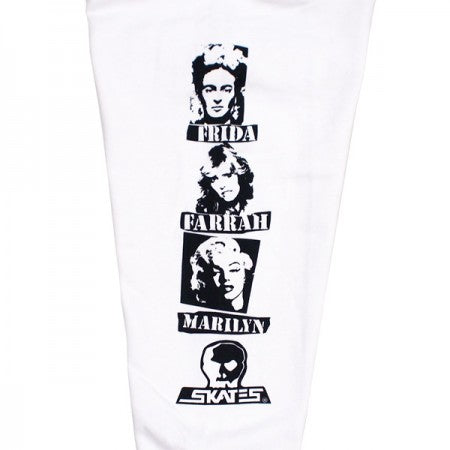 SKULL SKATES "DEAD GALS フードスウェット" (White)