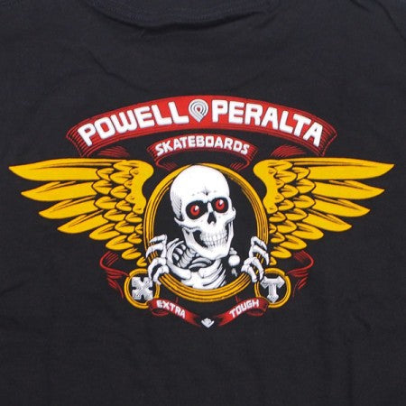 POWELL L/STシャツ "WINGED RIPPER L/S TEE" (Black)