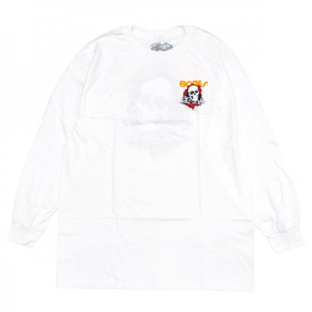 POWELL L/STシャツ "RIPPER L/S TEE" (White)