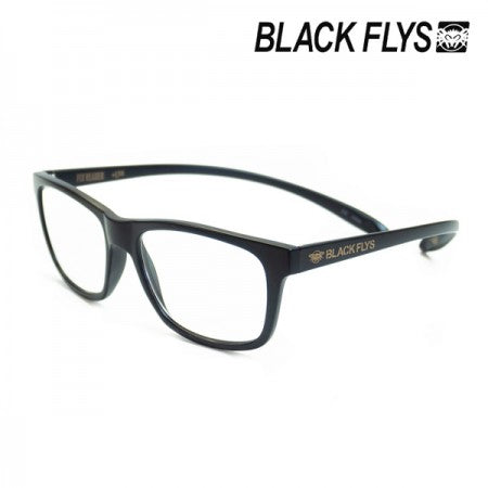 BLACK FLYS　老眼鏡　"FLY READER (Reading Glasses)"　(Matt Black / Clear)