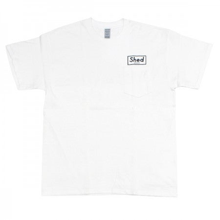 Shed　Tシャツ　"hand writing box tee"　(White)