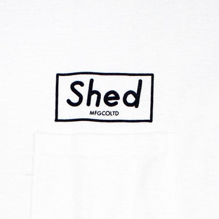 Shed　Tシャツ　"hand writing box tee"　(White)