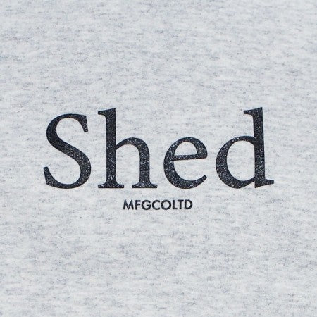 Shed パーカ "unruffled hoodie" (Ash Gray)