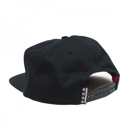 INDEPENDENT キャップ "THRASHER PENTAGRAM CROSS SNAPBACK CAP" (Black)