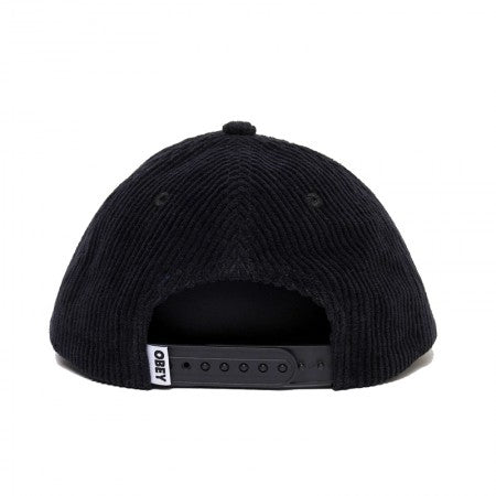OBEY キャップ "WIZARD 6 PANEL SNAPBACK CAP" (Black)