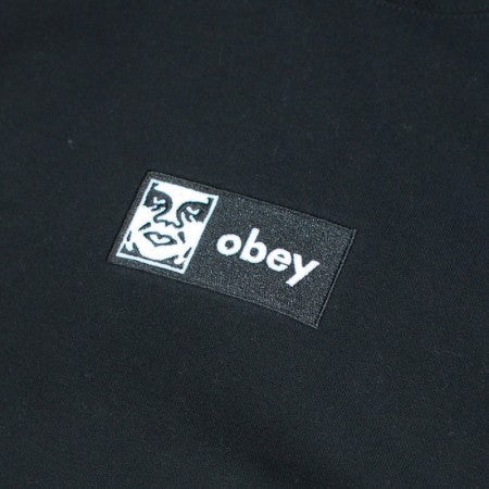 OBEY　パーカー　"ICON EMBROIDRED PULLOVER HOOD"　(Black)