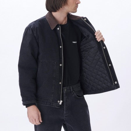 OBEY ジャケット "WORK AROUND JACKET" (Faded Black)