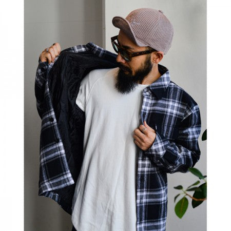 MINOS ジャケット "SF PLAID FLANNEL JACKET" (Black / Gray)