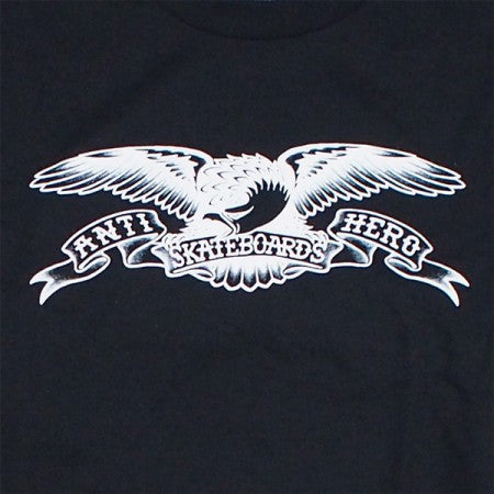 ANTI HERO L/STシャツ "BASIC EAGLE L/S TEE" (Black / White)