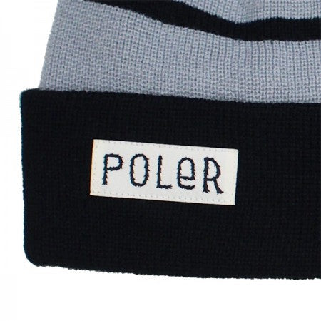 POLeR ビーニー "WORKERMAN BEANIE" (Black / White)