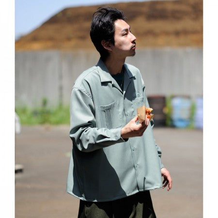 RADIALL L/Sシャツ "MONTE CARLO OPEN COLLARED SHIRT L/S" (Ice Green)