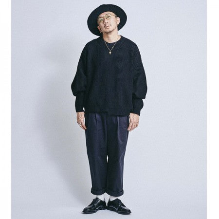 ★40%OFF★ MSML ニット "BACK ZIP BALLOON KNIT" (Black)