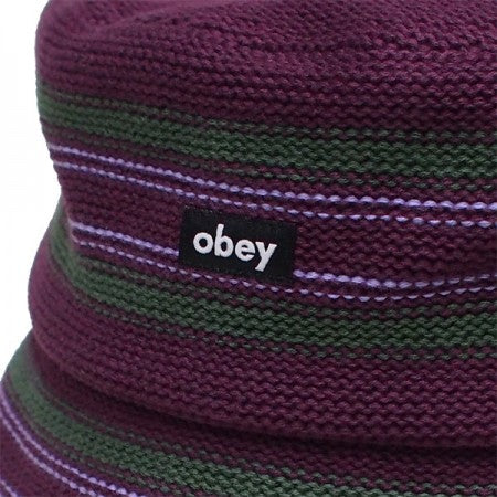 OBEY ハット "ALCOTT SWEATER HAT" (Beetroot Multi)