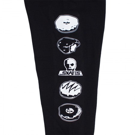 SKULL SKATES " DONUTS フードスウェット" (Black)