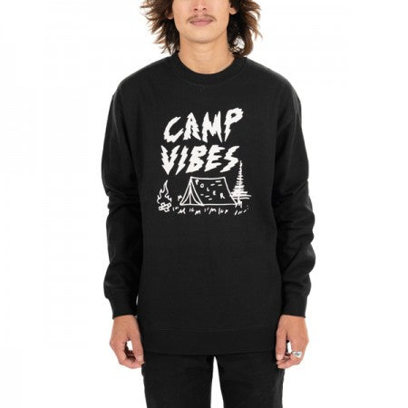 POLeR クルースウェット "SMOKEY CREW" (Black)