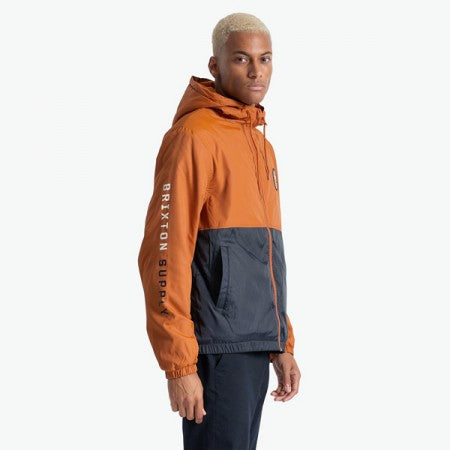 BRIXTON ジャケット "CLAXTON CREST LINED HOOD JKT" (Caramel / Black)