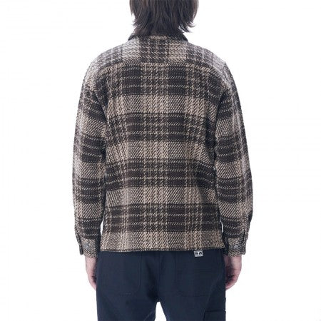 ★30%OFF★ OBEY L/Sシャツ "PERCY WOVEN" (Irish Cream Multi)
