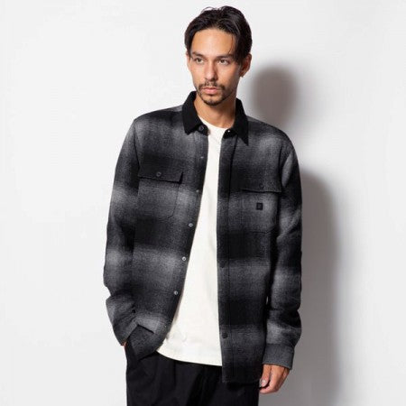 ROARK REVIVAL L/Sシャツ "NORDSMAN SHIRT" (Charcoal)