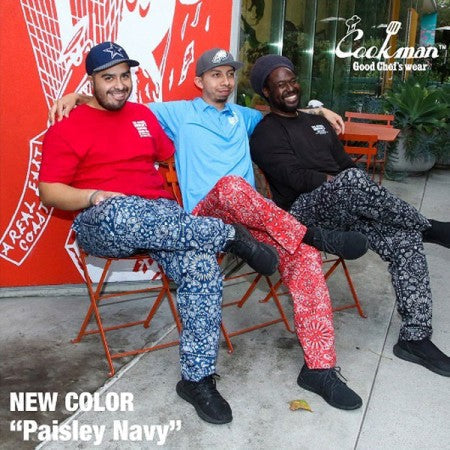 COOKMAN シェフパンツ "CHEF PANTS" (Paisley / Navy)
