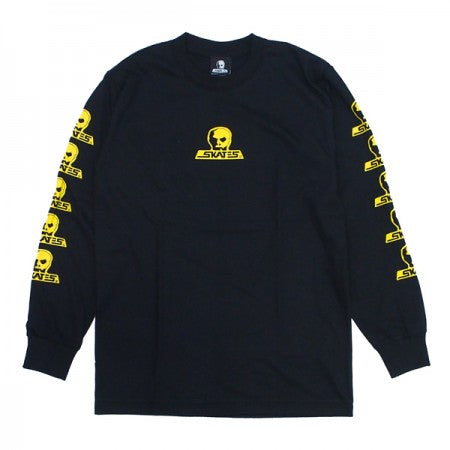 SKULL SKATES　"BUMBLEBEE ロゴ ロングスリーブ Tシャツ"　Blk/Yel