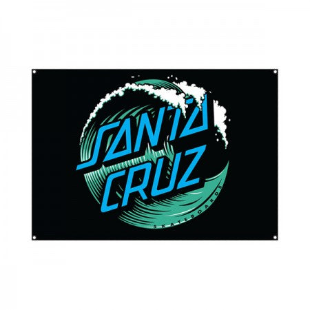 SANTA CRUZ フラッグ "WAVE DOT FLAG" (Black)