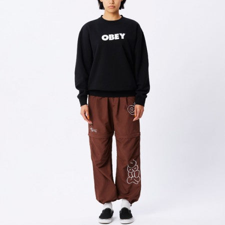 ★30%OFF★ OBEY クルースウェット "OBEY BOLD CREW SWEAT" (Black)
