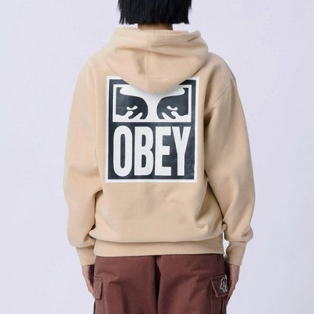 OBEY パーカー "OBEY EYES ICON PULLOVER HOOD" (Oat Milk)