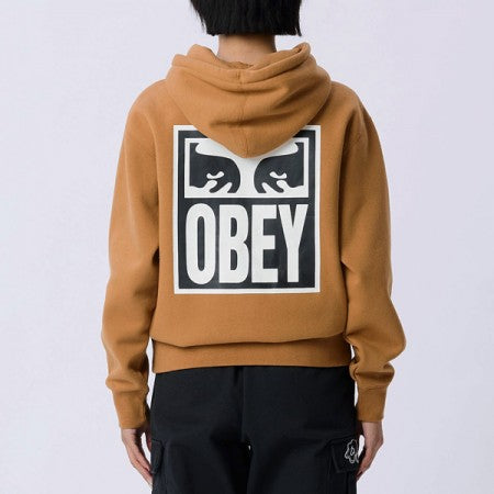 ★30%OFF★ OBEY パーカー "OBEY EYES ICON PULLOVER HOOD" (Brown Sugar)