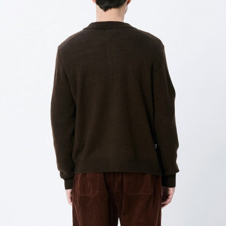 OBEY カーディガン "VERDUGO CARDIGAN" (Dark Oak Multi)
