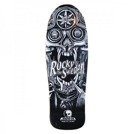 SKULLSKATES スケートデッキ 10" x 30" ROCKY and THE SWEDEN シングルキック デッキ