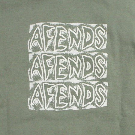 AFENDS　パーカ　"WELCOME HEMP PULLOVER HOOD"　(Olive)