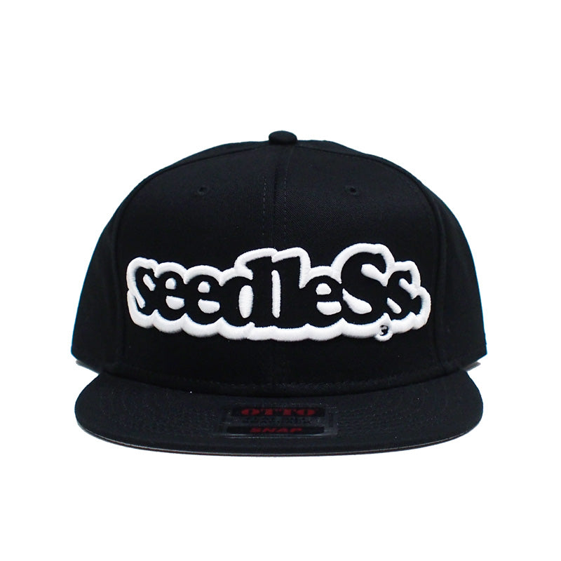 seedleSs　キャップ　"SD OTTO SNAP BACK CAP"　(Black / White)