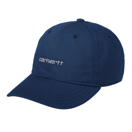 Carhartt WIP　キャップ　"CANVAS SCRIPT CAP"　(Squid / Salt)