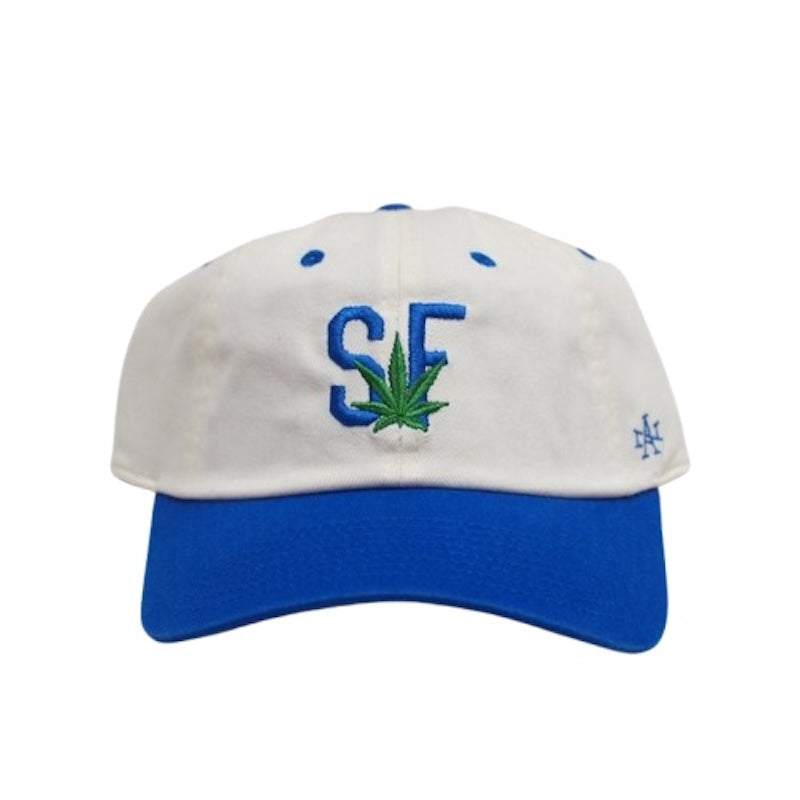 AMERICAN NEEDLE キャップ BALLPARK MICRO ICON - SF CAP アイボリー/ロイヤル 商品画像 正面