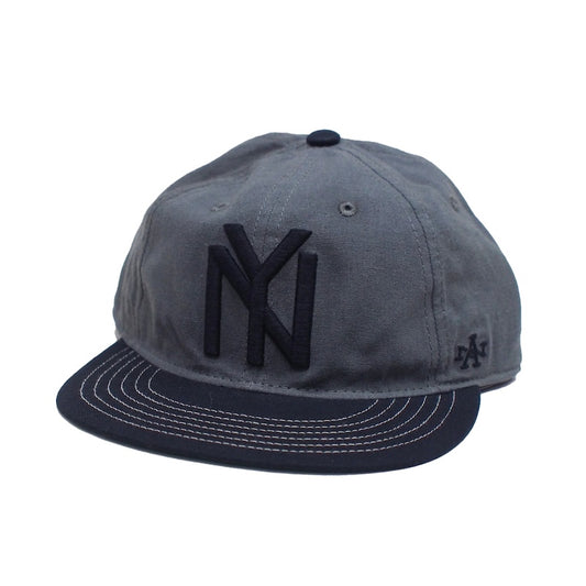 AMERICAN NEEDLE　キャップ　"LINE OUT - NEW YORK BLACK YANKEES CAP"　(Dark Green / Black)