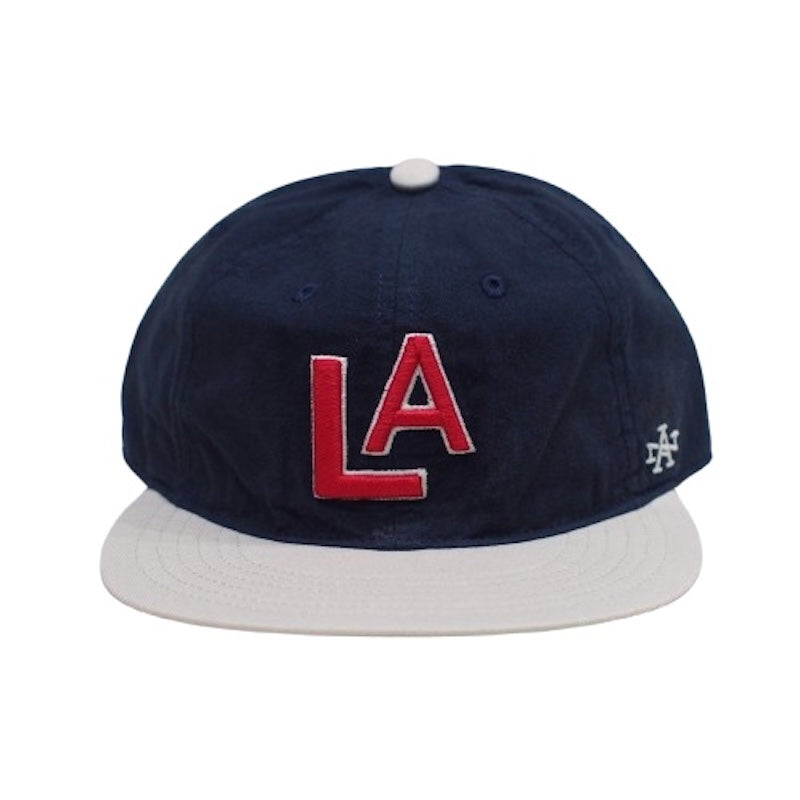AMERICAN NEEDLE キャップ LINE OUT - LOS ANGELS ANGELS CAP ネイビー/ナチュラル 商品画像 正面