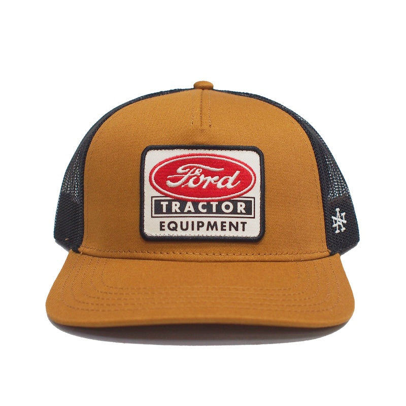 AMERICAN NEEDLE キャップ TWILL VALIN PATCH - FORD MESH CAP ブラック/ヘーゼル 商品画像 正面