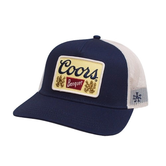 AMERICAN NEEDLE　キャップ　"VALIN - COORS BEER MESH CAP"　(Ivory / Navy)