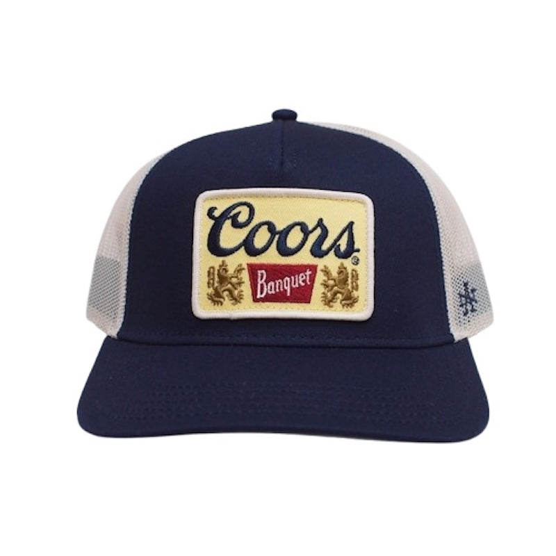 AMERICAN NEEDLE キャップ VALIN - COORS BEER MESH CAP アイボリー/ネイビー 商品画像 正面