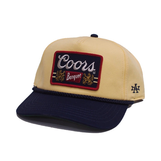AMERICAN NEEDLE　キャップ　"ROSCOE - COORS BEER CAP"　(Lemon Ice / Navy)