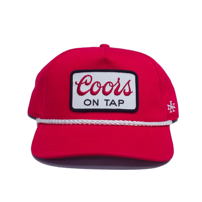 AMERICAN NEEDLE キャップ ROSCOE - COORS ON TAP CAP レッド 商品画像 正面